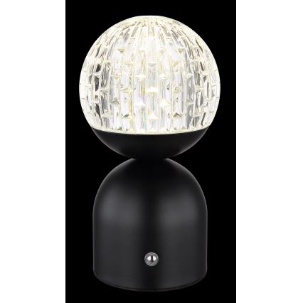 Globo - LED Димируема сензорна настолна лампа LED/2,5W/3,7V 2700/4000/6500K 1800 mAh USB черен