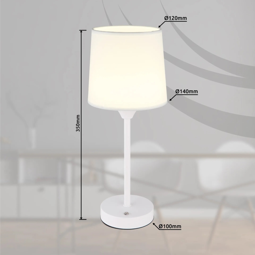Globo - LED Димируема акумулаторна настолна сензорна лампа LED/2,5W/3,7V 2700/4000/6500K 1800 mAh бял