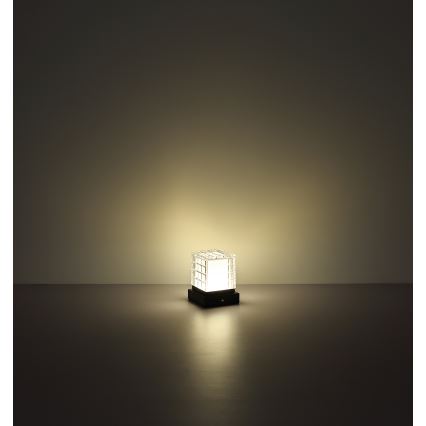 Globo - LED Димируема сензорна настолна лампа LED/2,5W/3,7V 2700K/4000K/6500K 1800 mAh USB черен