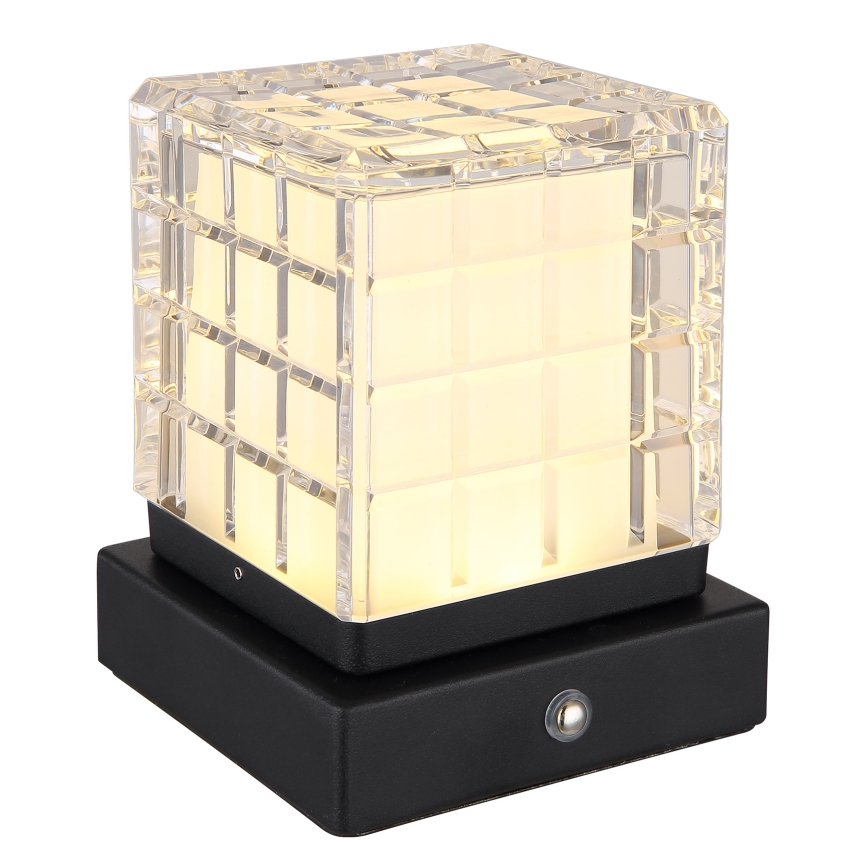 Globo - LED Димируема сензорна настолна лампа LED/2,5W/3,7V 2700K/4000K/6500K 1800 mAh USB черен