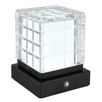 Globo - LED Димируема сензорна настолна лампа LED/2,5W/3,7V 2700K/4000K/6500K 1800 mAh USB черен