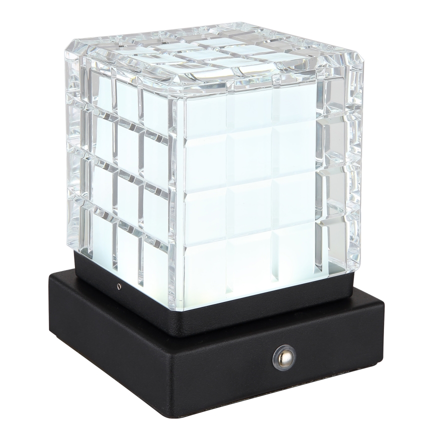 Globo - LED Димируема сензорна настолна лампа LED/2,5W/3,7V 2700K/4000K/6500K 1800 mAh USB черен