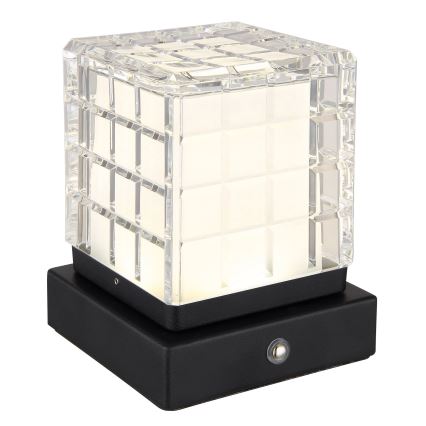 Globo - LED Димируема сензорна настолна лампа LED/2,5W/3,7V 2700K/4000K/6500K 1800 mAh USB черен