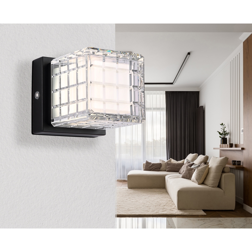 Globo - LED регулируема настолна лампа с докосване LED/2,5W/3,7V 2700K/4000K/6500K 1800 mAh USB черна
