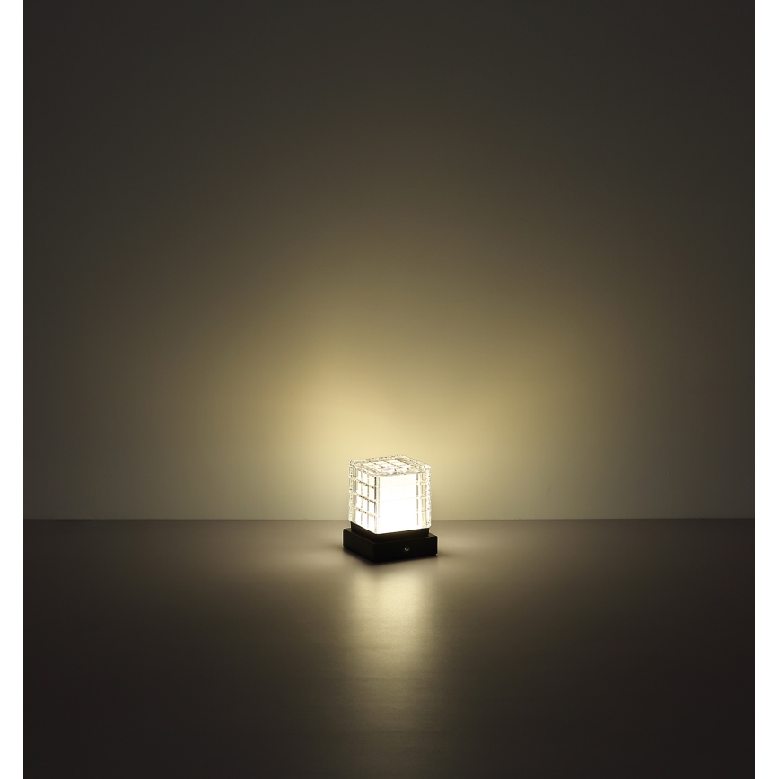 Globo - LED регулируема настолна лампа с докосване LED/2,5W/3,7V 2700K/4000K/6500K 1800 mAh USB черна