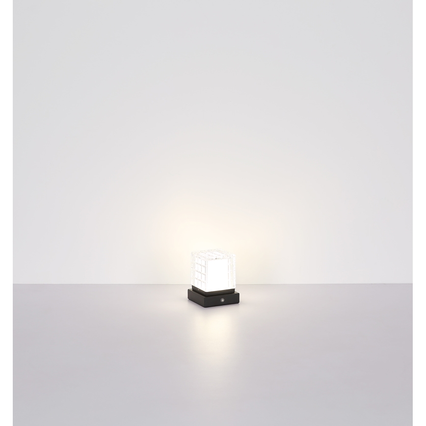 Globo - LED регулируема настолна лампа с докосване LED/2,5W/3,7V 2700K/4000K/6500K 1800 mAh USB черна