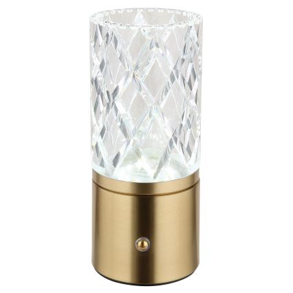 Globo - LED Димируема сензорна настолна лампа LED/2,5W/3,7V 2700K/4000K/6500K 1800 mAh USB златист