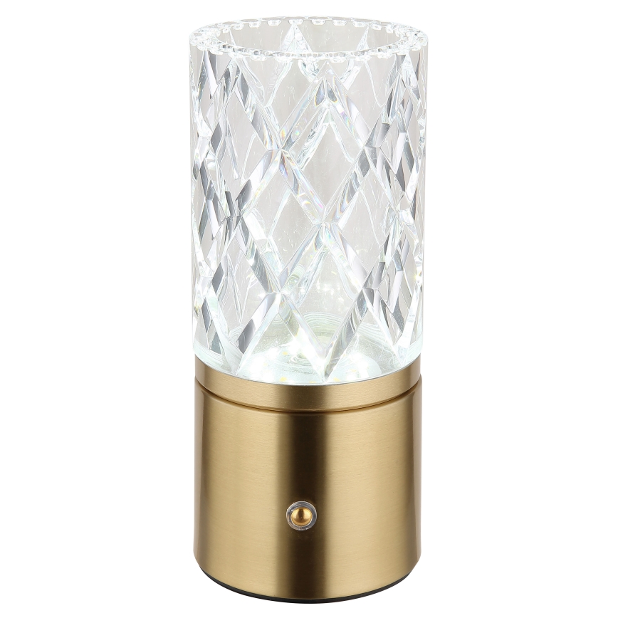 Globo - LED Димируема сензорна настолна лампа LED/2,5W/3,7V 2700K/4000K/6500K 1800 mAh USB златист