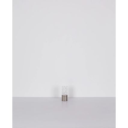 Globo - LED регулируема настолна лампа с докосване LED/2,5W/3,7V 2700K/4000K/6500K 1800 mAh USB мат хром