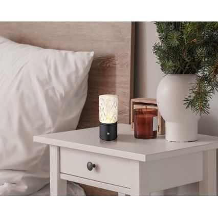 Globo - LED Димируема сензорна настолна лампа LED/2,5W/3,7V 2700K/4000K/6500K 1800 mAh USB черен
