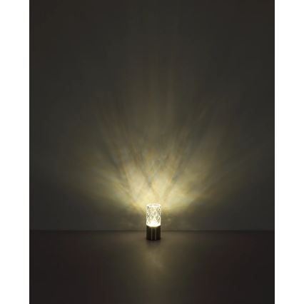 Globo - LED Димируема сензорна настолна лампа LED/2,5W/3,7V 2700K/4000K/6500K 1800 mAh USB черен