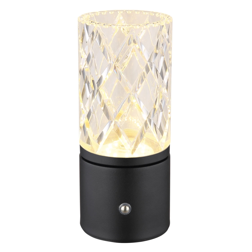 Globo - LED Димируема сензорна настолна лампа LED/2,5W/3,7V 2700K/4000K/6500K 1800 mAh USB черен