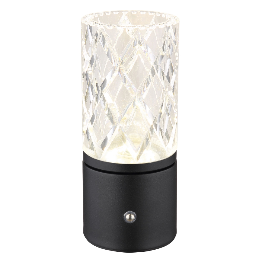 Globo - LED Димируема сензорна настолна лампа LED/2,5W/3,7V 2700K/4000K/6500K 1800 mAh USB черен