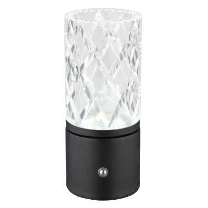 Globo - LED регулируема настолна лампа с докосване LED/2,5W/3,7V 2700K/4000K/6500K 1800 mAh USB черна