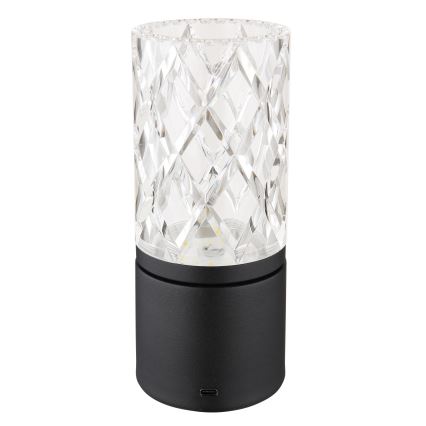 Globo - LED регулируема настолна лампа с докосване LED/2,5W/3,7V 2700K/4000K/6500K 1800 mAh USB черна
