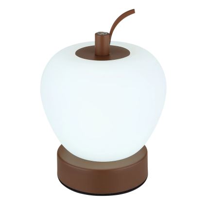 Globo - LED Димируема сензорна настолна лампа LED/2W/3,7V 2700K/4000K/6500K 1200 mAh USB кафяв