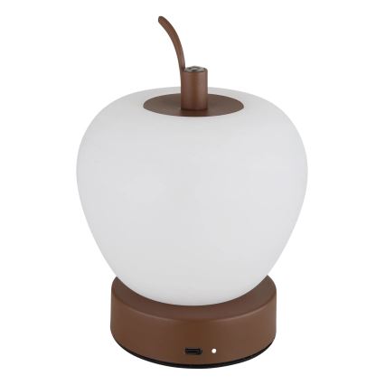 Globo - LED Димируема сензорна настолна лампа LED/2W/3,7V 2700K/4000K/6500K 1200 mAh USB кафяв