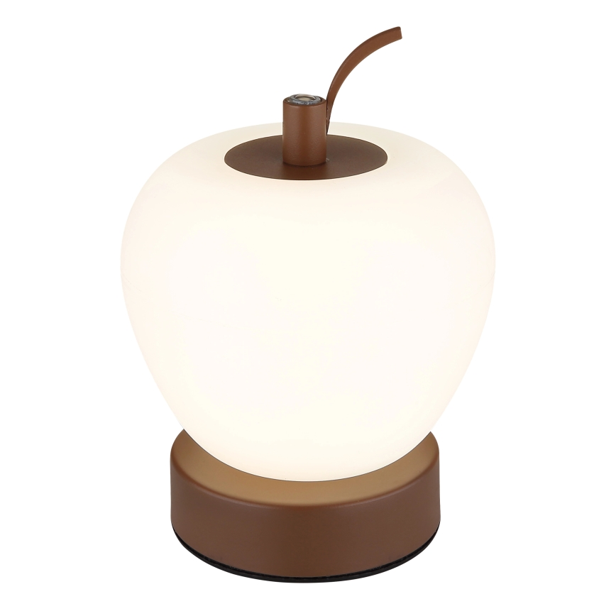 Globo - LED регулируема настолна лампа с докосване LED/2W/3,7V 2700K/4000K/6500K 1200 mAh USB кафява