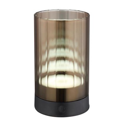 Globo - LED Екстериорна димируема акумулаторна сензорна настолна лампа LED/2W/3,7V 2700/4000/6500K 1200mAh IP44 кафяв