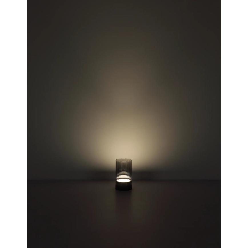 Globo - LED Екстериорна димируема акумулаторна сензорна настолна лампа LED/2W/3,7V 2700/4000/6500K 1200mAh IP44 сив