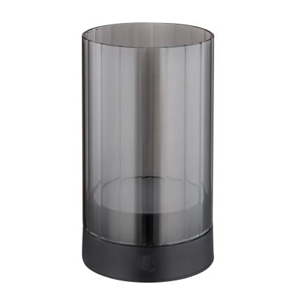 Globo - LED Екстериорна димируема акумулаторна сензорна настолна лампа LED/2W/3,7V 2700/4000/6500K 1200mAh IP44 сив