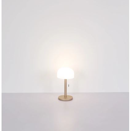 Globo - LED Акумулаторен настолна лампа LED/1,5W/3,7V 3000/4200/6000K 1800mAh кафяв