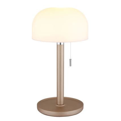 Globo - LED Акумулаторен настолна лампа LED/1,5W/3,7V 3000/4200/6000K 1800mAh кафяв