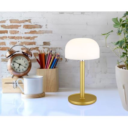Globo - LED Акумулаторен настолна лампа LED/1,5W/3,7V 3000/4200/6000K 1800mAh месинг