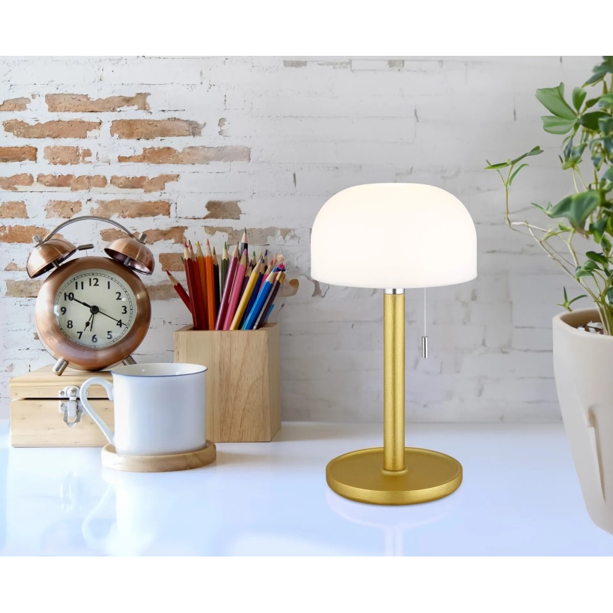 Globo - LED Акумулаторен настолна лампа LED/1,5W/3,7V 3000/4200/6000K 1800mAh месинг