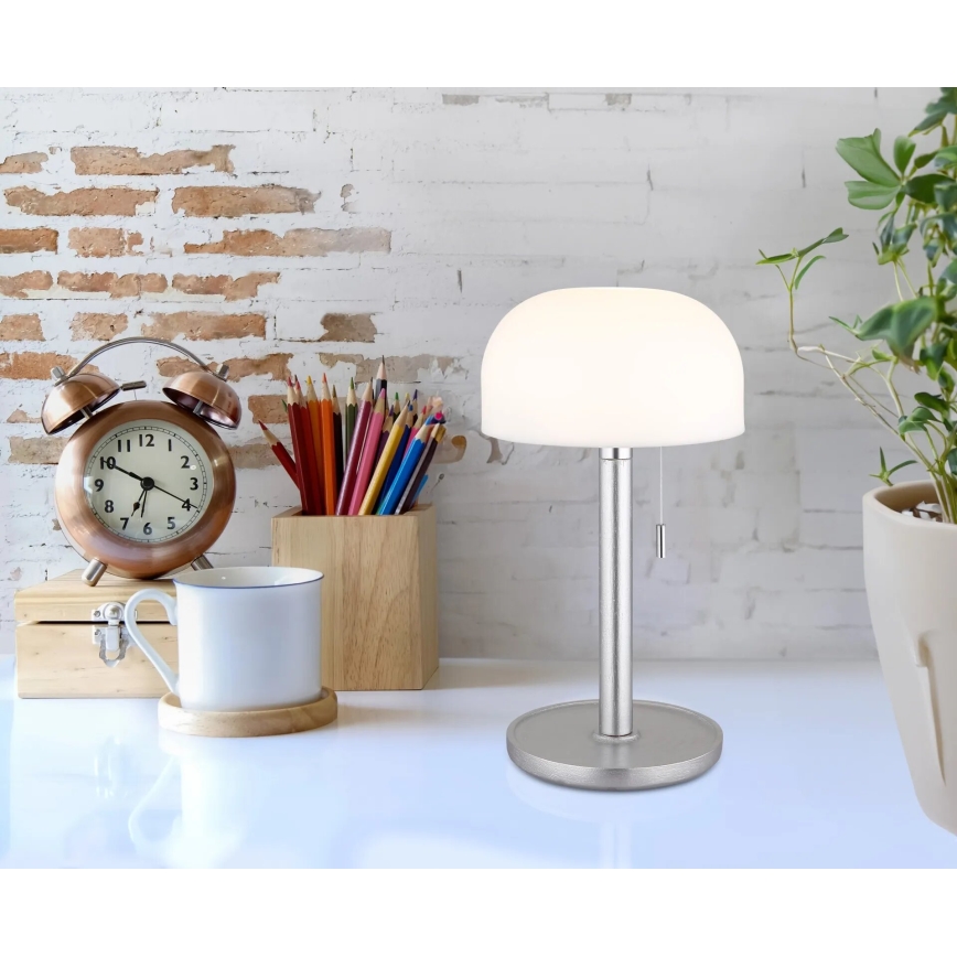 Globo - LED Акумулаторен настолна лампа LED/1,5W/3,7V 3000/4200/6000K 1800mAh сребрист