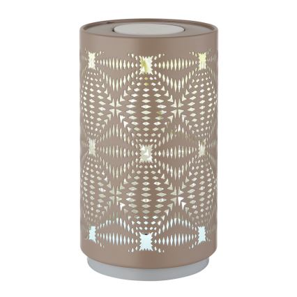 Globo - LED RGB Сензорен акумулаторен настолна лампа LED/1W/5V 500 mAh кафяв