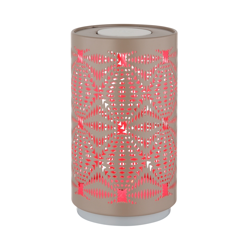 Globo - LED RGB Сензорен акумулаторен настолна лампа LED/1W/5V 500 mAh кафяв