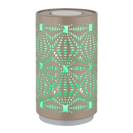 Globo - LED RGB Сензорен акумулаторен настолна лампа LED/1W/5V 500 mAh кафяв