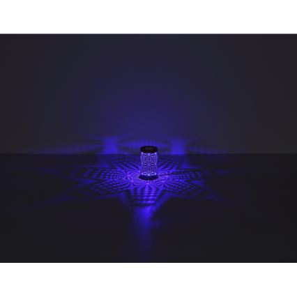Globo - LED RGB Сензорен акумулаторен настолна лампа LED/1W/5V 500 mAh кафяв