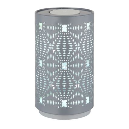 Globo - LED RGB Сензорен акумулаторен настолна лампа LED/1W/5V 500 mAh сив