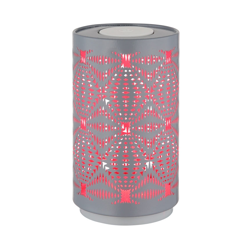 Globo - LED RGB Сензорен акумулаторен настолна лампа LED/1W/5V 500 mAh сив