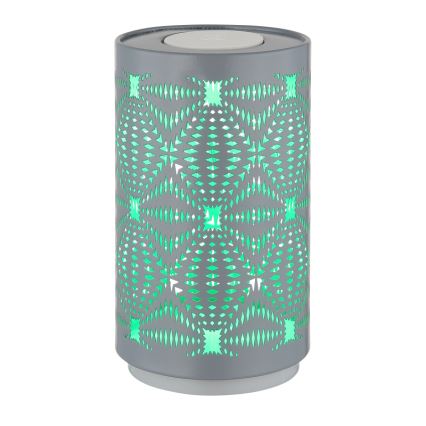 Globo - LED RGB Сензорен акумулаторен настолна лампа LED/1W/5V 500 mAh сив