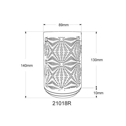 Globo - LED RGB докосваема презареждаща се настолна лампа LED/1W/5V 500 mAh медна