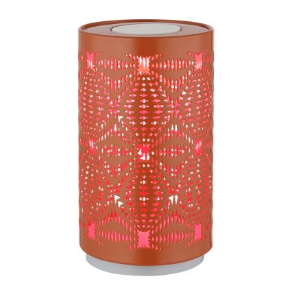Globo - LED RGB Сензорен акумулаторен настолна лампа LED/1W/5V 500 mAh меден