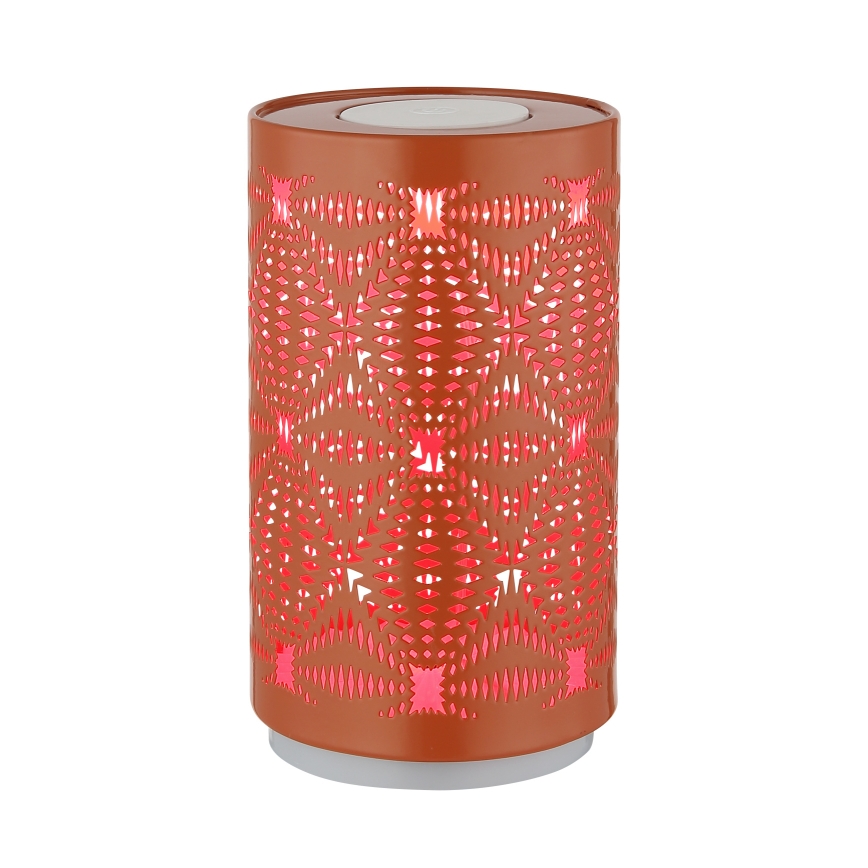 Globo - LED RGB Сензорен акумулаторен настолна лампа LED/1W/5V 500 mAh меден