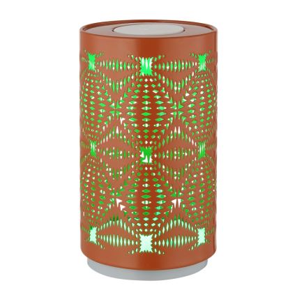 Globo - LED RGB Сензорен акумулаторен настолна лампа LED/1W/5V 500 mAh меден