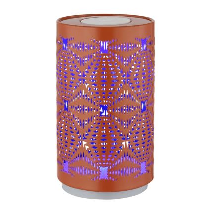 Globo - LED RGB Сензорен акумулаторен настолна лампа LED/1W/5V 500 mAh меден