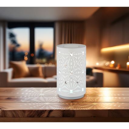 Globo - LED RGB Сензорен акумулаторен настолна лампа LED/1W/5V 500 mAh бял