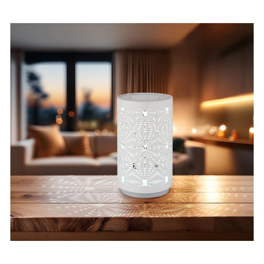 Globo - LED RGB Сензорен акумулаторен настолна лампа LED/1W/5V 500 mAh бял