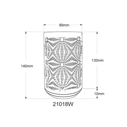 Globo - LED RGB Сензорен акумулаторен настолна лампа LED/1W/5V 500 mAh бял