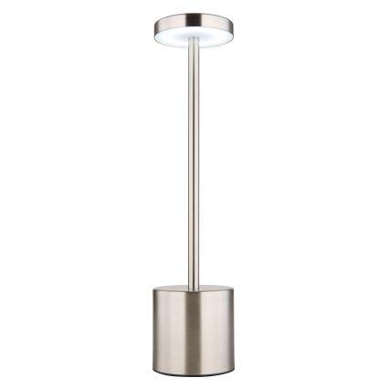 Globo - LED Димируема сензорна настолна лампа LED/1,2W/3,7V 2000K/3500K/7000K 1200 mAh USB матов хром