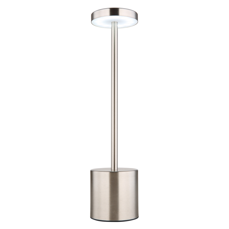 Globo - LED Димируема сензорна настолна лампа LED/1,2W/3,7V 2000K/3500K/7000K 1200 mAh USB матов хром