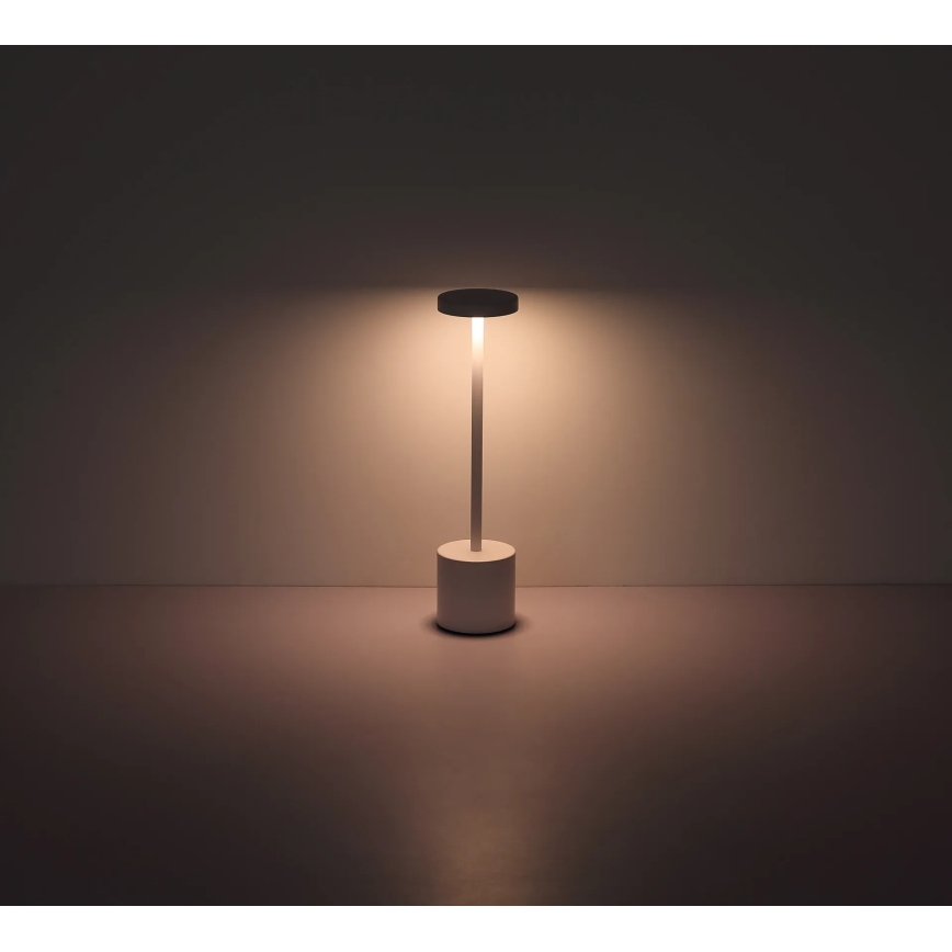 Globo - LED Димируема сензорна настолна лампа LED/1,2W/3,7V 2000K/3500K/7000K 1200 mAh USB бял