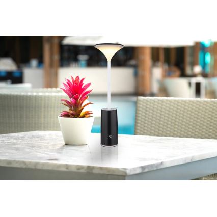 Globo - LED Димируема акумулаторна настолна сензорна лампа LED/1,2W/3,7V 3000K 1500mAh черен