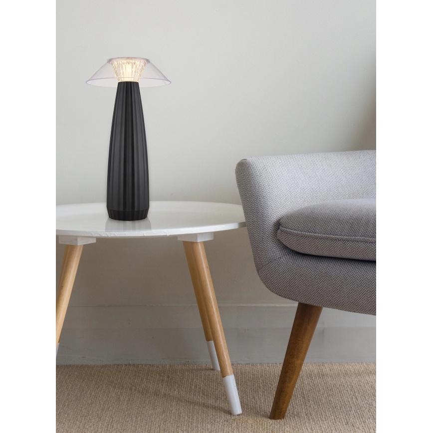 Globo - LED Димируема акумулаторна настолна сензорна лампа LED/1W/3,7V 3000K 1200mAh черен